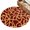 Brown, Orange, Red, variant on Round Rugs 6Ft, Abstract Black Round Area Rug Washable Indoor Throw Carpet, Bold Lines Modern Vines Swirls Graphic Soft Non Slip Circle Rug for Office Cabinet Home Decor Aesthetic