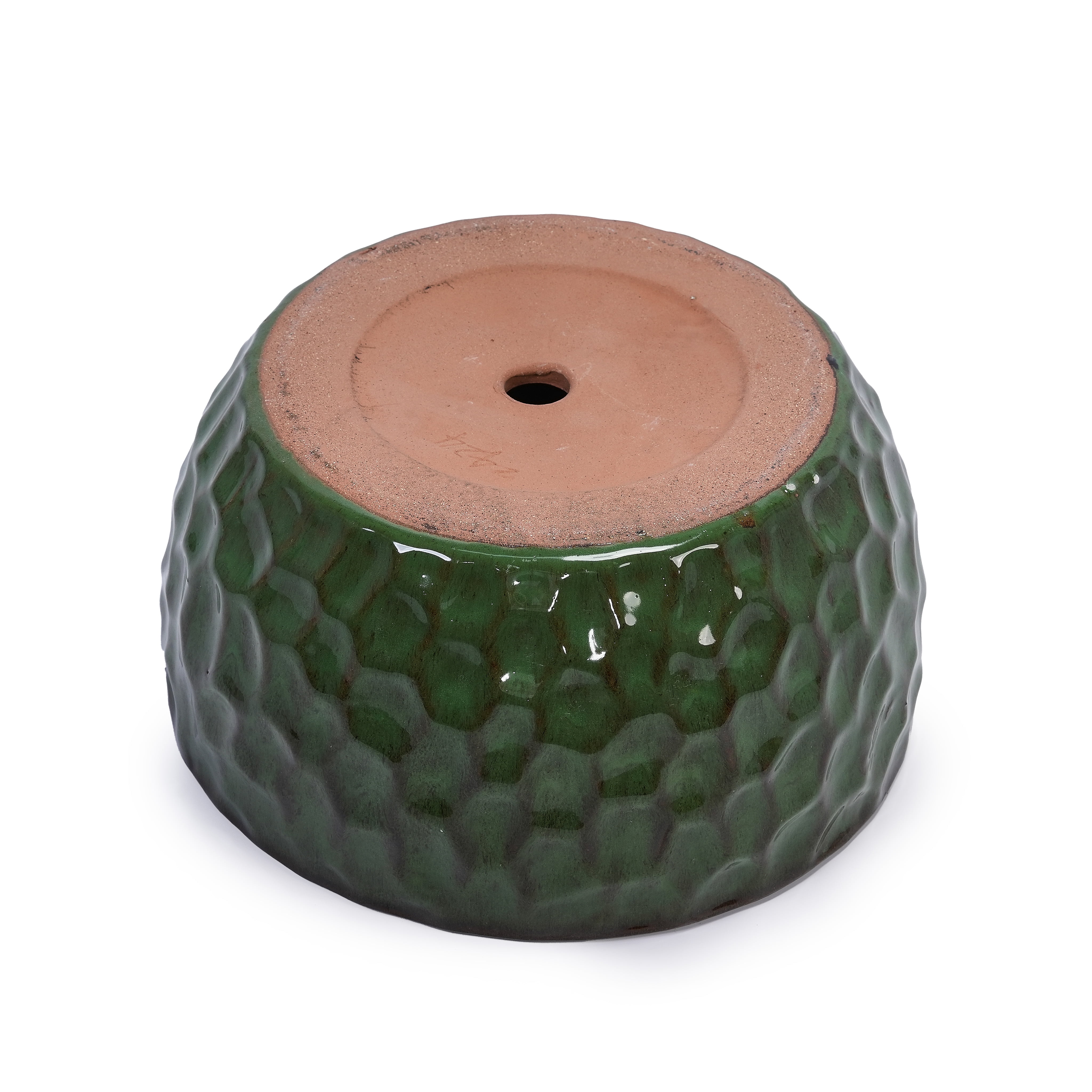 MAYEERTY 3 Pack Ceramic Planter Pot, Planter for Indoor Outdoor Patio, Garden, Antique Green