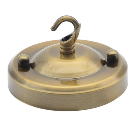 

Lamp Base Holder Ceiling Hook Plate Iron Lantern Chandelier Home Vintage Pendant