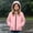 Pink, variant on FSYBOA Girls Windbreaker Jackets Size 14-16T, Long Sleeve Drawstring Full Zip Waterproof Hooded Outerwear Pink