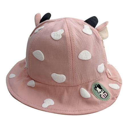 

Dadaria Newborn Hats Toddler Baby Kids Boys Girls Printing Pattern Bucket Hats Hat Sun Cap Pink Average Size Women