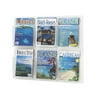 Products 5607CL Reveal Literature Display, 6 Magazine, Clear