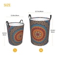thumbnail image 3 of Fotbe Mandala Cesto de Ropa con Asas, Cesto Impermeable de Gran Capacidad, Bolsa de Lavado para Dormitorio, Cesto de Ropa con Ruedas y Asas-Medium, 3 of 6
