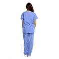 thumbnail image 2 of Just Love Women's Medical Scrubs - Six Pocket Set with Comfortable V-Neck and Cargo Pant (Ceil, X-Large), 2 of 3