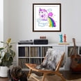 thumbnail image 4 of Art.com Pooping Unicorn Art Print by Reflux, Brown Frame Wall Art, 38" x 38", 4 of 5
