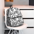thumbnail image 5 of Fuzoiu Hand Drawn Snake Print School Backpack for Teens,Large Bookbag,Lightweight Laptop Bag for Travel, Work, School & Outdoor Adventures, 5 of 6