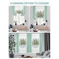 thumbnail image 4 of Eucalyptus Green Tie Up Curtains for Windows 63 Inch Length Balloon Curtains Kitchen Adjustable Balloon Window Shade Stripes Bottle Flower Cactus Plant Tie Up Valance Bathroom Curtain Window 52"x63", 4 of 6