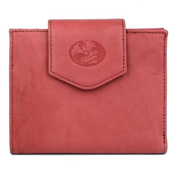 Julia Buxton Women's Heiress Cardex Leather, Red