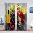 thumbnail image 3 of Fruits Colorful Food Pattern Sheer Curtain for Living Room Voile for Window Blinds Bedroom r Tulle Drape Kitchen Curtains, 3 of 7