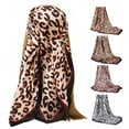 thumbnail image 2 of Foulard Femme Carrée Imprimé Léopard Tissu Doux Respirant Soyeux Écran Solaire Quatre Saisons Châle Décontracté Mode, 2 of 10