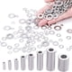 thumbnail image 3 of Kit surtido de 360 piezas de arandelas planas de acero inoxidable, M2 M2.5 M3 M4 M5 M6 M8 M10 M12, arandelas de metal para tornillos de sellado, anillos de sellado, viene con caja, 3 of 5