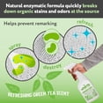 thumbnail image 4 of X2 Ultra-Concentrated Stain & Strong Odor Eliminator, Enzyme Cleaner, Pet Odor Eliminator for Home - Dog Urine Destroyer - Carpet Cleaner Spray, Green Tea Scent, 16 fl oz, 4 of 4
