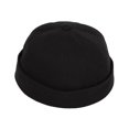 thumbnail image 2 of WITHMOONS Watch Cap Beanie Cotton Docker Brimless Harbour Hat TG51171 (Black), 2 of 2