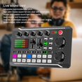thumbnail image 3 of ziyahi F998 External Dual Channel Live Streaming Sound Card USB Black, 3 of 5