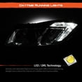 thumbnail image 3 of AKKON - For 2011-2013 Buick Regal Halogen Model Upgrade LED DRL Projector Headlights in Pair Chrome Housing, 3 of 6