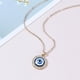 thumbnail image 2 of 3 Collar Original Ojo del Diablo Turco Punto de Diamante Redondo Azul, 2 of 5