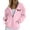 Pink, variant on Women's Canada Maple Leaf Print Hooded Sweatshirt, Fashion Casual Oversized Pullover with Drawstring Hood and Front Zipper, Lightweight Breathable Streetwear Jacket for Fall Winter Seasons Grey XL