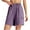 Purple, variant on fatyb Women's Athletic Shorts High Waist Quick Dry Running Shorts Lightweight Workout Training Shorts