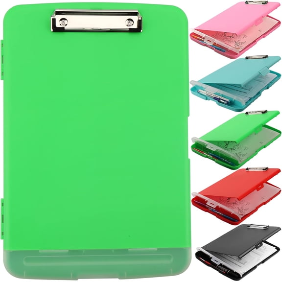 Clipboard with Storage,A4 Binder Nursing Clipboards with Pen Holder,Heavy Duty Storage Clipboard with Low Profile Clip,Clipboards Folder Side-Opening,Smooth Writing Clip Board Office Supplies