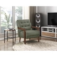 thumbnail image 2 of Pemberly Row Fauteuil d'Appoint Moderne / Contemporain en Cuir Vert, 2 of 10