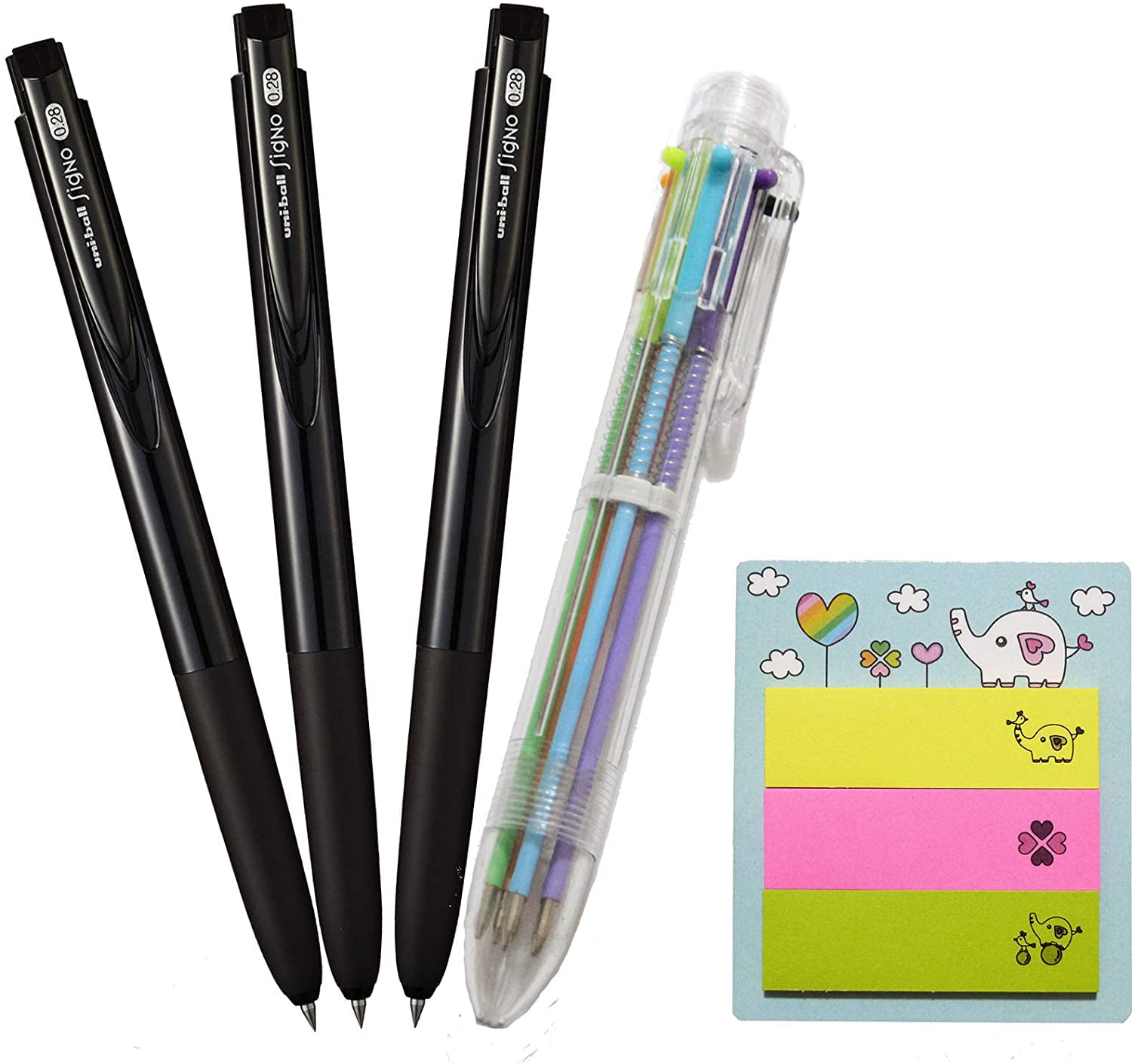 0.38mm Black Ink Rollerball Pen Soft Rubber Luminous Fruit Gel ink Pen