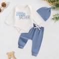 thumbnail image 2 of CAUYDY Infant Boys Bodysuit Set Newborn Boy Long Sleeved Romper Preemie Fall Winter Clothes Baby Outfit 3 6 9 Months 1T 2T Sizes 12-18 Months,White, 2 of 5