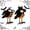 2pcs, variant on Halloween Gothic Bird Figurines, Spooky Pumpkin Birds Tabletop Decor, 2 Pack