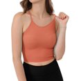 thumbnail image 3 of ODODOS Women's Crop 3-Pack Washed Seamless Rib-Knit Camisole Crop Tank Top, 3 of 5