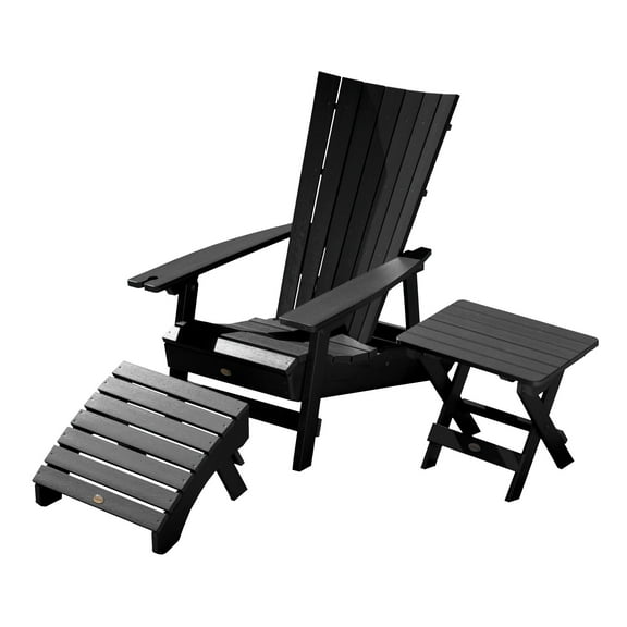 highwood® Manhattan Beach Adirondack Chair-Wine Holder/Table/Ottoman