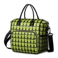 thumbnail image 1 of Forest and Nature Themed Insulated Lunch Tote with Green Frog and Plant Prints, Large Leakproof Lunch Box Cooler with Cute Cartoon Design for School or Picnic, 1 of 3