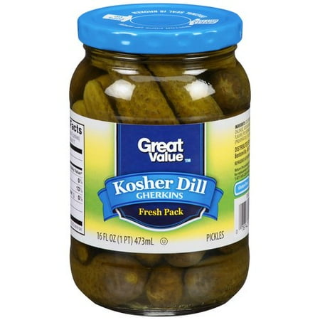 pickles dill gherkins kosher oz value fl walmart