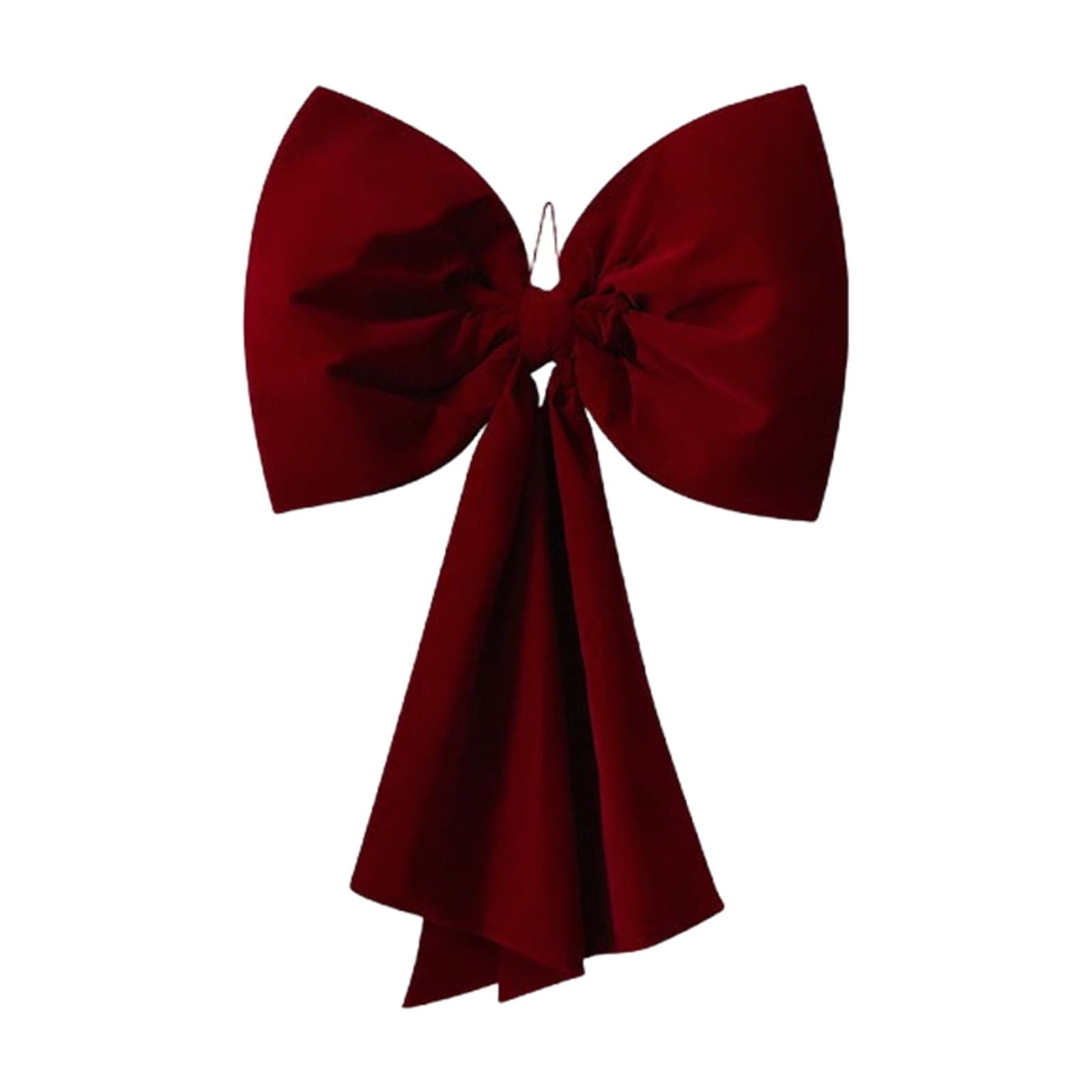 Red Christmas Bows Outdoor Decorations, Large Christmas Tree Topper Bow, Velvet Wreath Bow for Xmas Home Front Door Decor