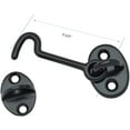thumbnail image 2 of QCAA Forged Brass Cabin & Door Hook Latch & Eye, 2-1/2", Antique Copper, 2 Pack, Made in Taiwan, 2 of 3