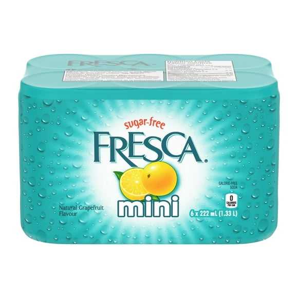 Fresca Mini-Canette de 222 ml, emballage de 6 222 mL
