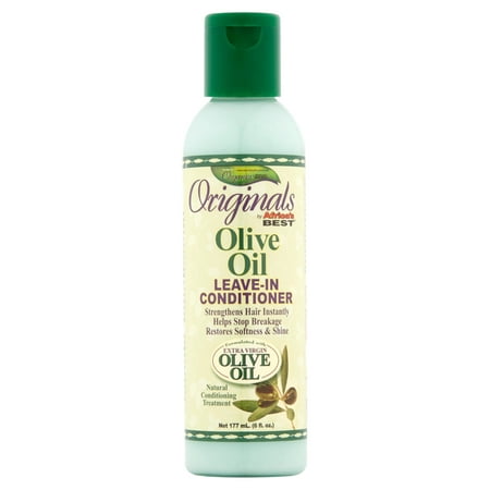 (2 Pack) Africa's Best Organics Originals Olive Oil Leave-In Conditioner, 6 fl