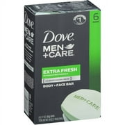 6 BARS | Dove Men+Care Body and Face Bar Extra Fresh 3.75 Ounce
