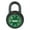 Green, variant on Abus Combination Padlock, Front, Black/Silver 78/50 Yellow