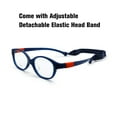 thumbnail image 2 of Kids Optical Glasses Oval Frame TR90 Size 46 Elastic Strap Retainer Boys Girls 3-4Y, 2 of 5