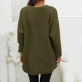 thumbnail image 3 of WILLBEST Fall Womens Tops Womens Winter Coat Loose Wool Jacket Long Sleeved with Pockets, 3 of 6