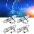 thumbnail image 4 of 4Pcs Oval Hooks Eyelet 304 Stainless Steel 8mm Ceiling Pad Eye Plate Hardware Staple Loops, 4 of 5