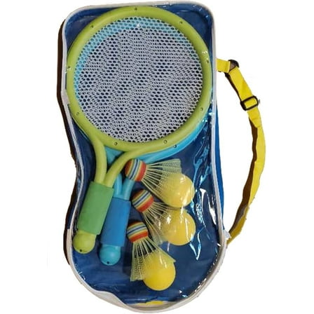 Kids Tennis Rackets with Carrying Bag, Soft Training Balls and Badminton Shuttlecocks with Tennis Rackets Kids, Tennis Racquets Gift Set for Children Outdoor Indoor Sports