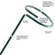 thumbnail image 4 of Cateissary Gran oferta, hermoso soporte para plantas, soporte para flores, anillo de soporte para plantas de Metal, estacas, soporte para bonsái, Jardín y Patio 45CM, 4 of 5
