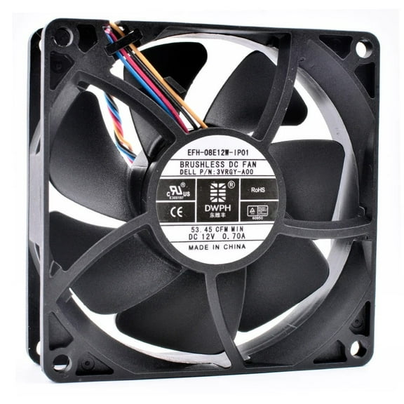 New EFH-08E12W-IP01 3VRGY-A00 8cm 8025 80mm fan DC12V 0.70A server cooling fan