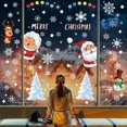 thumbnail image 2 of Christmas Window Stickers 313 Pcs, Snowflakes Christmas Decoration Window Stickers Santa Snowman Door Sticker Removable Static Stickers, 2 of 5