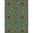 thumbnail image 2 of Kaleidoscope - Whimsical Area Rugs Wing Dings - Rectangle - 3'10" x 5'4" - Rose, 2 of 3