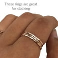 thumbnail image 5 of 14K Yellow Gold Filled Hammered Stacking Ring – Skinny Dainty Minimalist Band for Women, Handmade Jewelry Gift, Size 7, 5 of 6