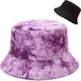 thumbnail image 1 of XYIYI Lindo sombrero de cubo para playa, sombreros de pescador para mujer, reversible de doble cara, 1 of 5