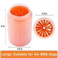 thumbnail image 4 of Nettoyeur de pattes pour chiens de grande taille, gobelet lave-pieds pour chien, brosse à récurer portable en silicone 2 en 1 pour pattes boueuses de grande race, nouveaux essentiels pour chien, cadea, 4 of 5