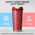 thumbnail image 2 of Christmas 18oz Double Drinking Coffee Mug – Vacuum Insulated Stainless Steel Travel Cup with Leakproof Lid, 316 Steel Thermos Tumbler for Hot & Cold Beverages, 2 of 7