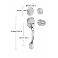 thumbnail image 2 of Modern Style Inactive Dummy Handleset (Silver), 2 of 2